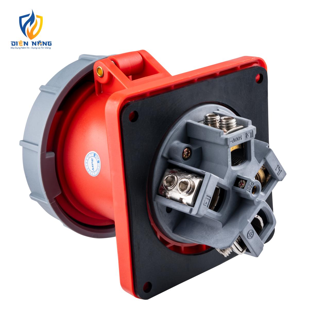 Ổ cắm loại cố định bắt trên bảng điện 4 cực, 125A, IP67 mã MPN-3442 - anh 3