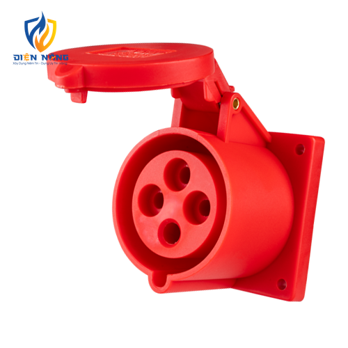 Ổ cắm loại cố định bắt trên bảng điện 4 cực, 32A, IP44 mã MPN-324