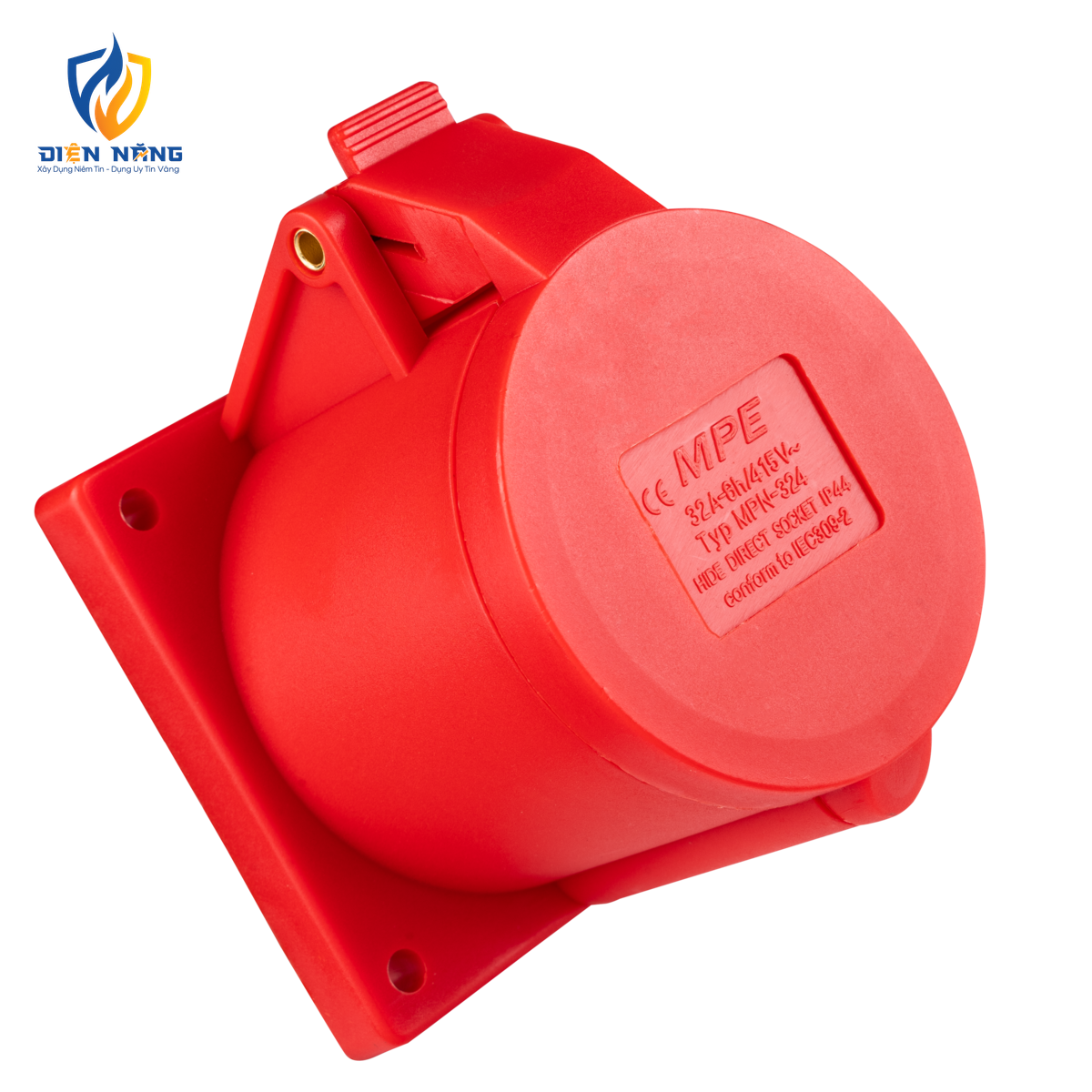 Ổ cắm loại cố định bắt trên bảng điện 4 cực, 32A, IP44 mã MPN-324 - anh 3