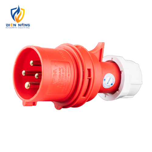 Phích cắm loại di động có kẹp giữ dây 4 cực, 16A, IP44 mã MPN-014