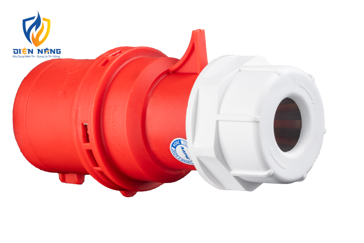 Phích cắm loại di động có kẹp giữ dây 4 cực, 32A, IP44 mã MPN-024 - anh 3