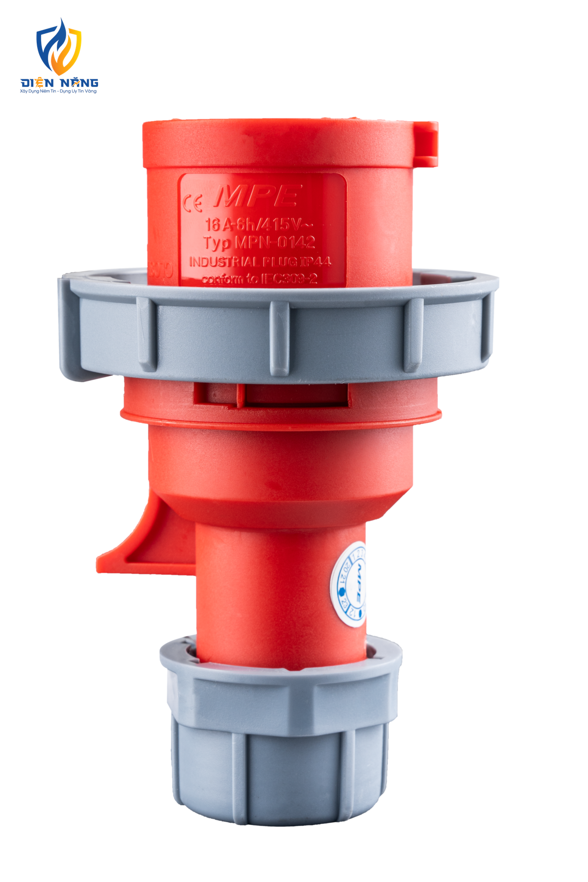Phích cắm loại di động có kẹp giữ dây 4 cực, 16A, IP67 mã MPN-0142 - anh 2