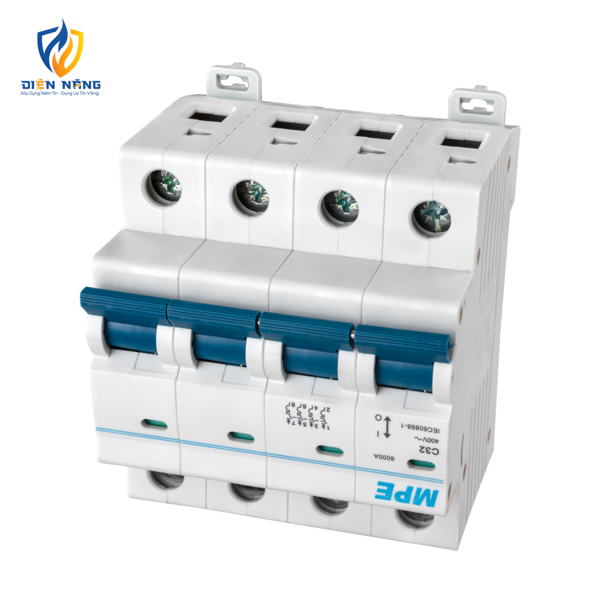 Cầu dao tự động MCB 4 cực, 32A, 6kA mã MP6-C432 - anh 3