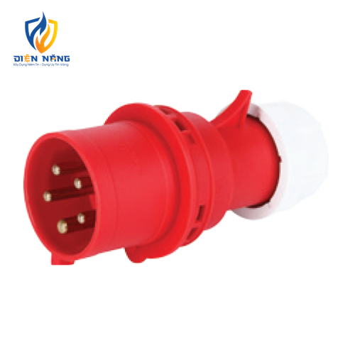 Phích cắm loại di động có kẹp giữ dây 5 cực, 32A, IP44 mã MPN-025