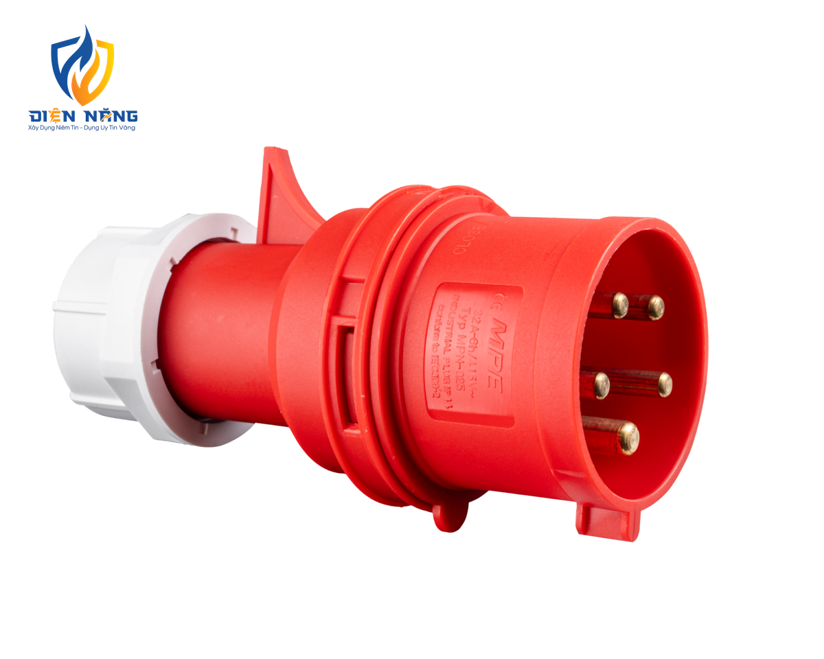 Phích cắm loại di động có kẹp giữ dây 5 cực, 32A, IP44 mã MPN-025 - anh 3