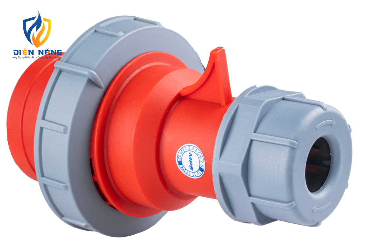 Phích cắm loại di động có kẹp giữ dây 5 cực, 32A, IP67 mã MPN-0252 - anh 2