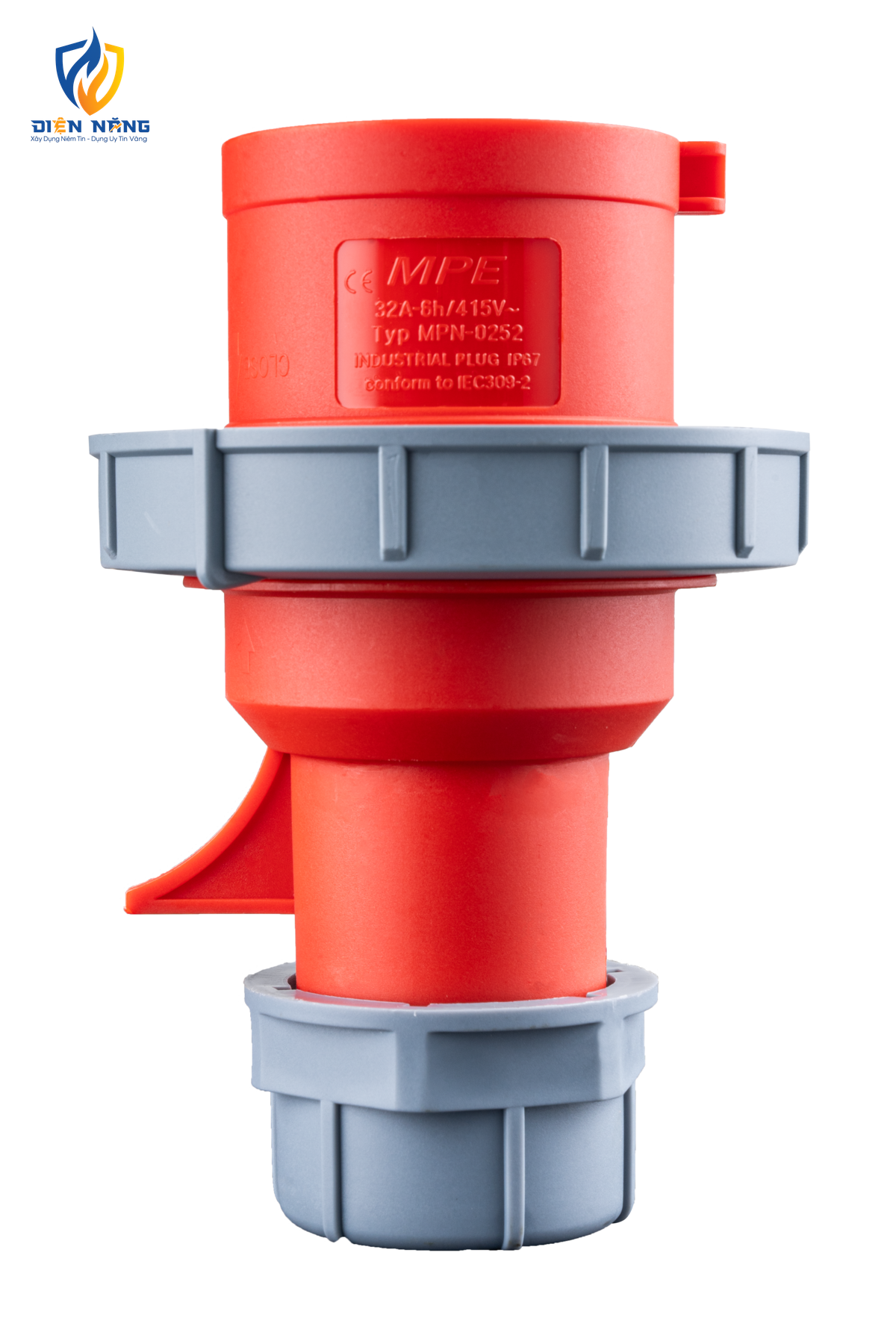 Phích cắm loại di động có kẹp giữ dây 5 cực, 32A, IP67 mã MPN-0252 - anh 3