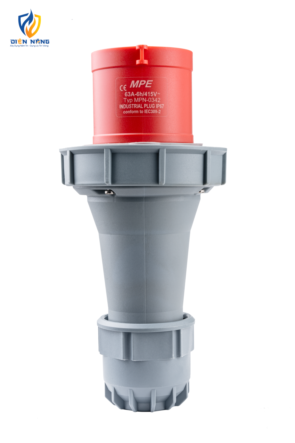 Phích cắm loại di động có kẹp giữ dây 4 cực, 63A, IP67 mã MPN-0342 - anh 4