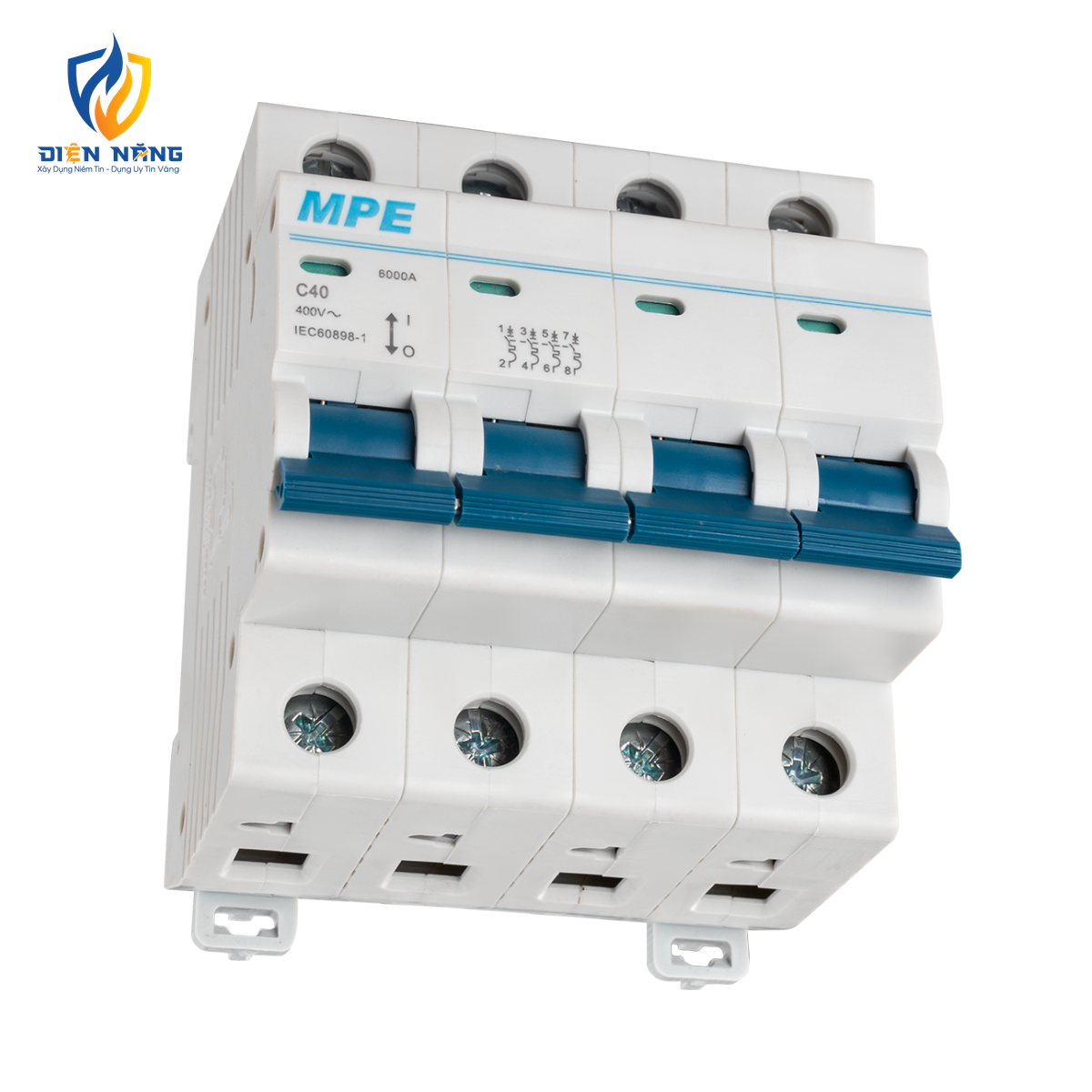 Cầu dao tự động MCB 4 cực, 40A, 6kA mã MP6-C440 - anh 3