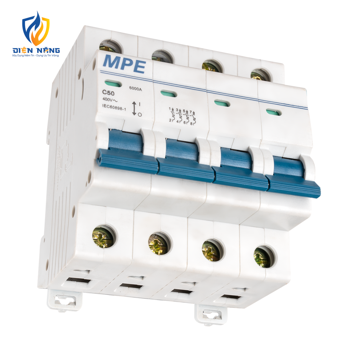 Cầu dao tự động MCB 4 cực, 50A, 6kA mã MP6-C450 - anh 3