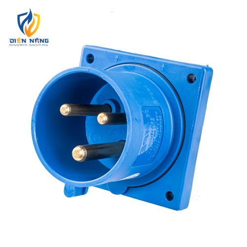 Phích cắm loại di động có kẹp giữ dây 3 cực, 32A, IP44 mã MPN-623