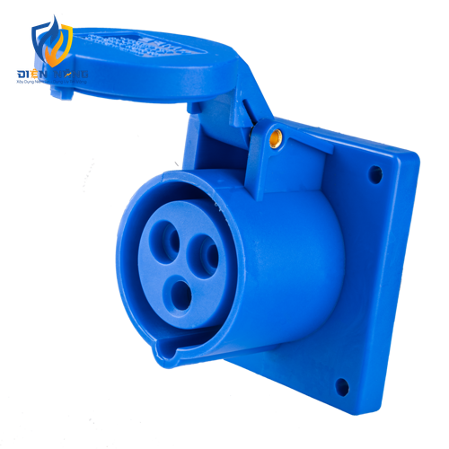 Ổ cắm loại cố định bắt trên bảng điện 3 cực, 16A, IP44 mã MPN-313