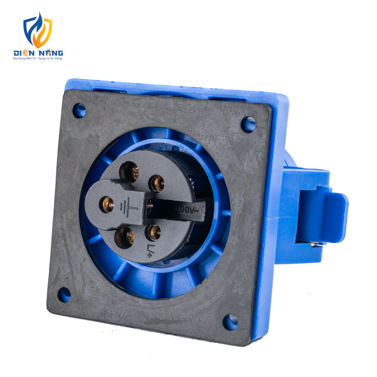 Ổ cắm loại cố định bắt trên bảng điện 3 cực, 16A, IP44 mã MPN-313 - anh 2