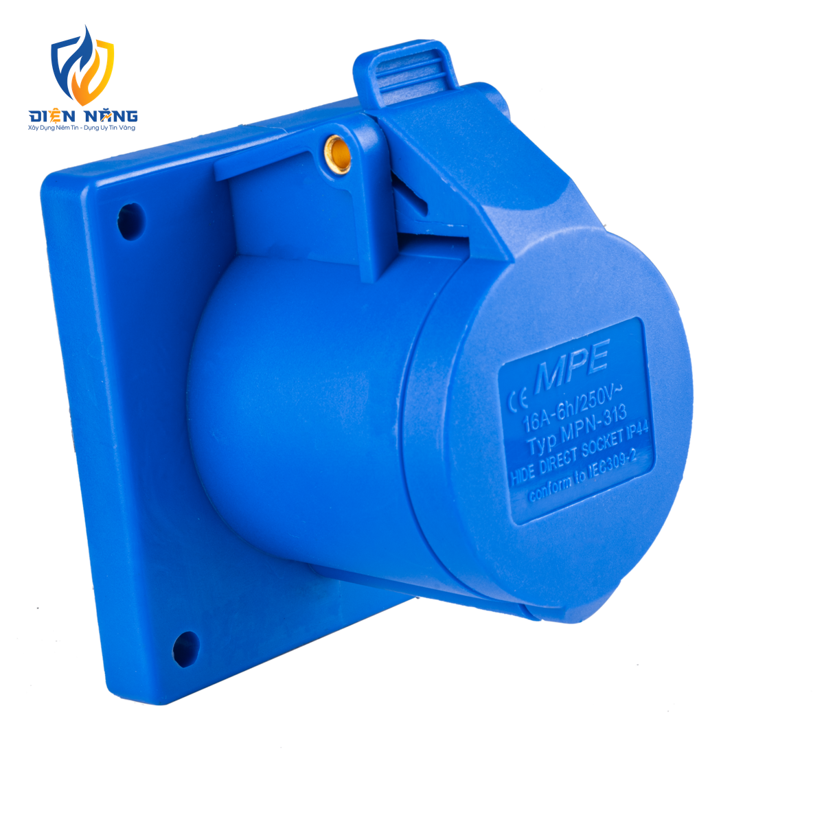 Ổ cắm loại cố định bắt trên bảng điện 3 cực, 16A, IP44 mã MPN-313 - anh 3