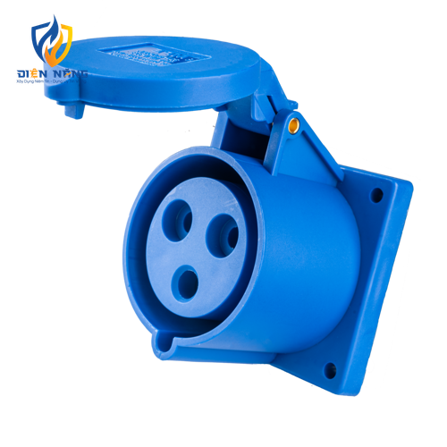 Ổ cắm loại cố định bắt trên bảng điện 3 cực, 32A, IP44 mã MPN-323