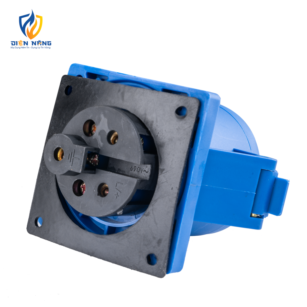 Ổ cắm loại cố định bắt trên bảng điện 3 cực, 32A, IP44 mã MPN-323 - anh 2