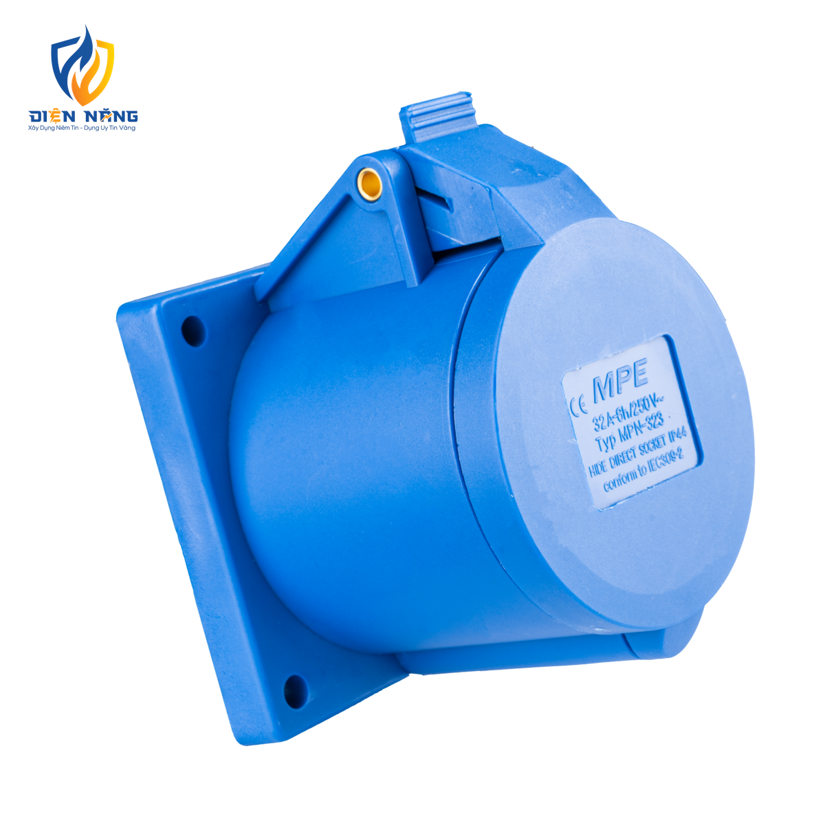 Ổ cắm loại cố định bắt trên bảng điện 3 cực, 32A, IP44 mã MPN-323 - anh 3