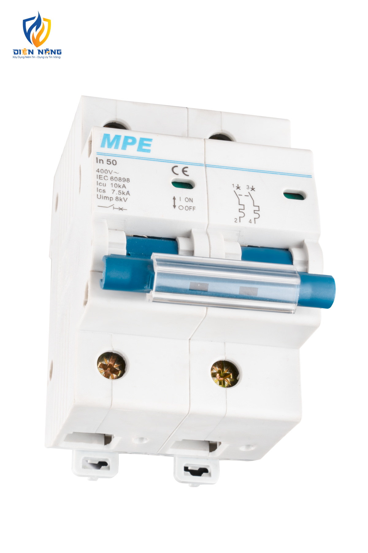 Cầu dao tự động MCB 2 cực, 50A, 10kA mã MP10-C250 - anh 3