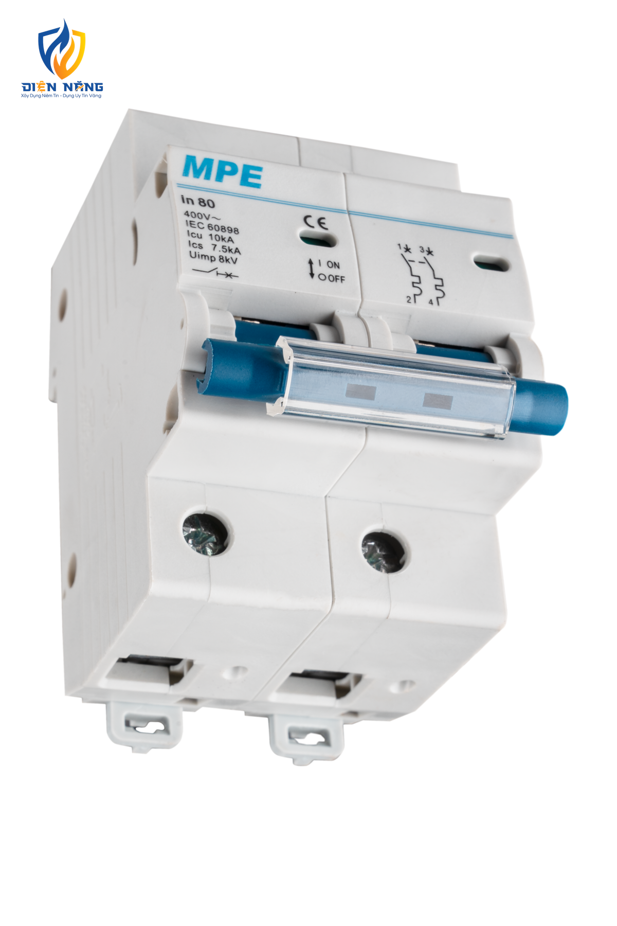 Cầu dao tự động MCB 2 cực, 80A, 10kA mã MP10-C280 - anh 3