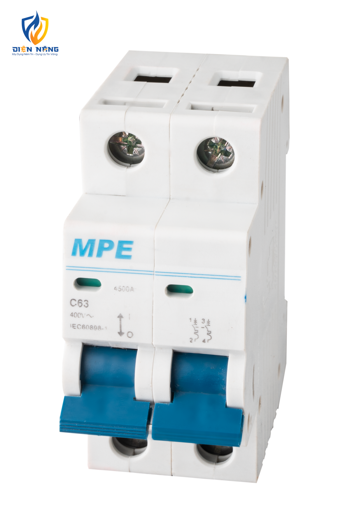 Cầu dao tự động MCB 2 cực, 63A, 4.5kA mã MP4-C263 - anh 3