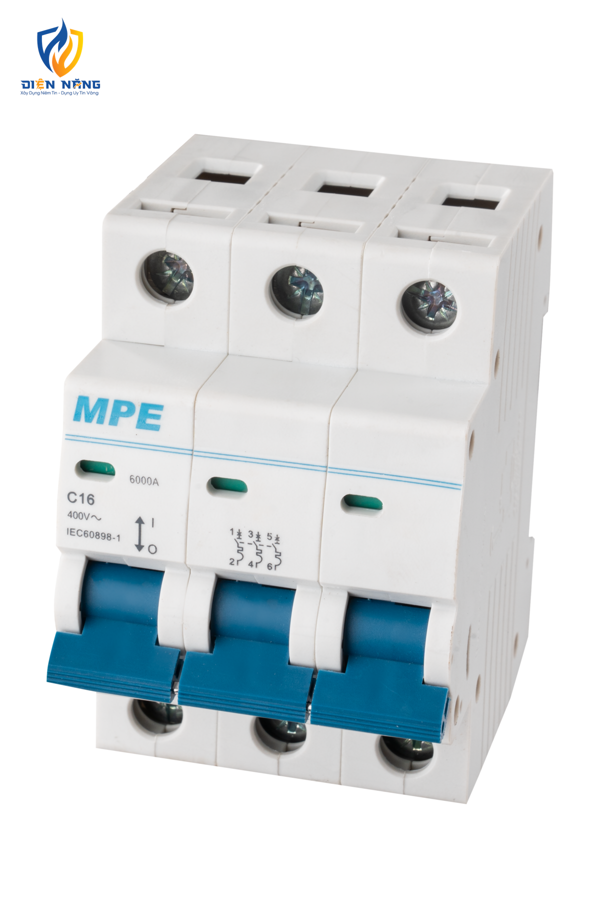 Cầu dao tự động MCB 3 cực, 16A, 6kA mã MP6-C316 - anh 2