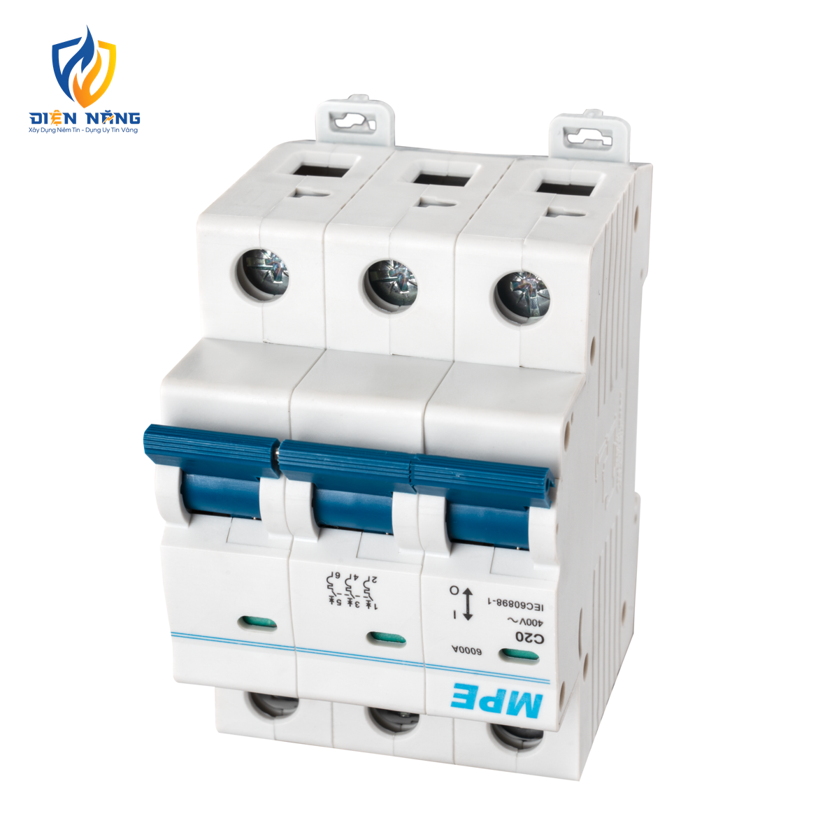 Cầu dao tự động MCB 3 cực, 20A, 6kA mã MP6-C320 - anh 3