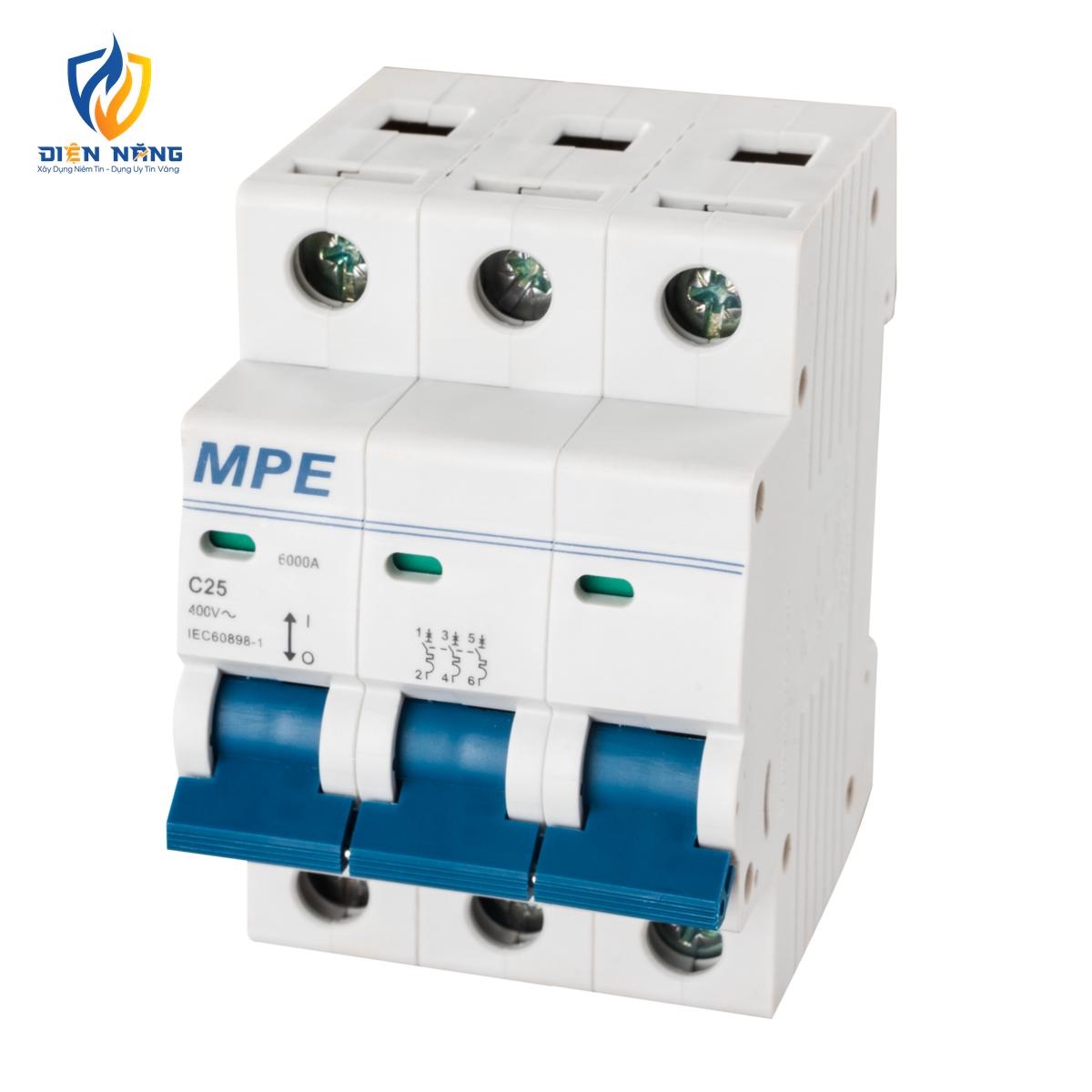 Cầu dao tự động MCB 3 cực, 25A, 6kA mã MP6-C325 - anh 3