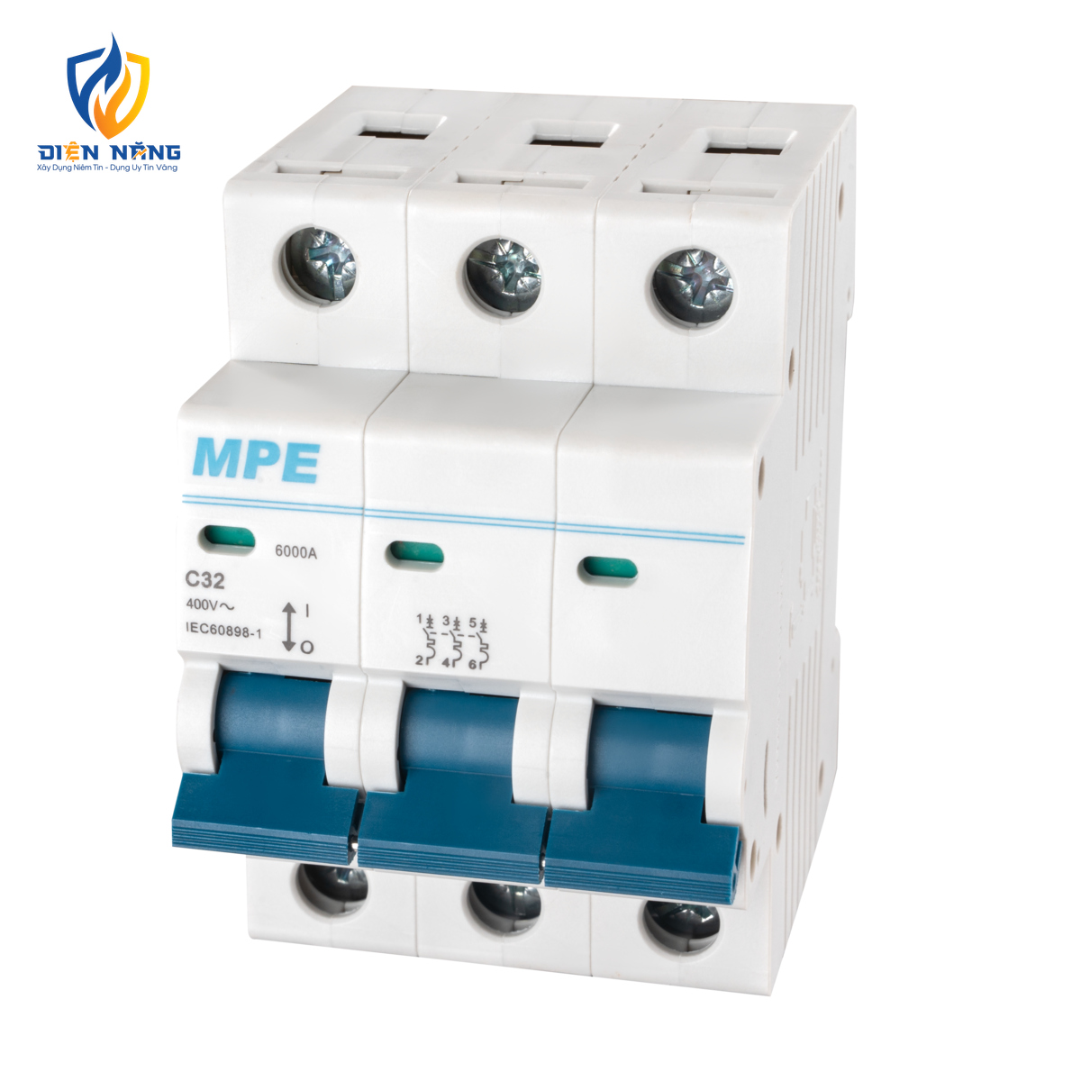 Cầu dao tự động MCB 3 cực, 32A, 6kA mã MP6-C332 - anh 2