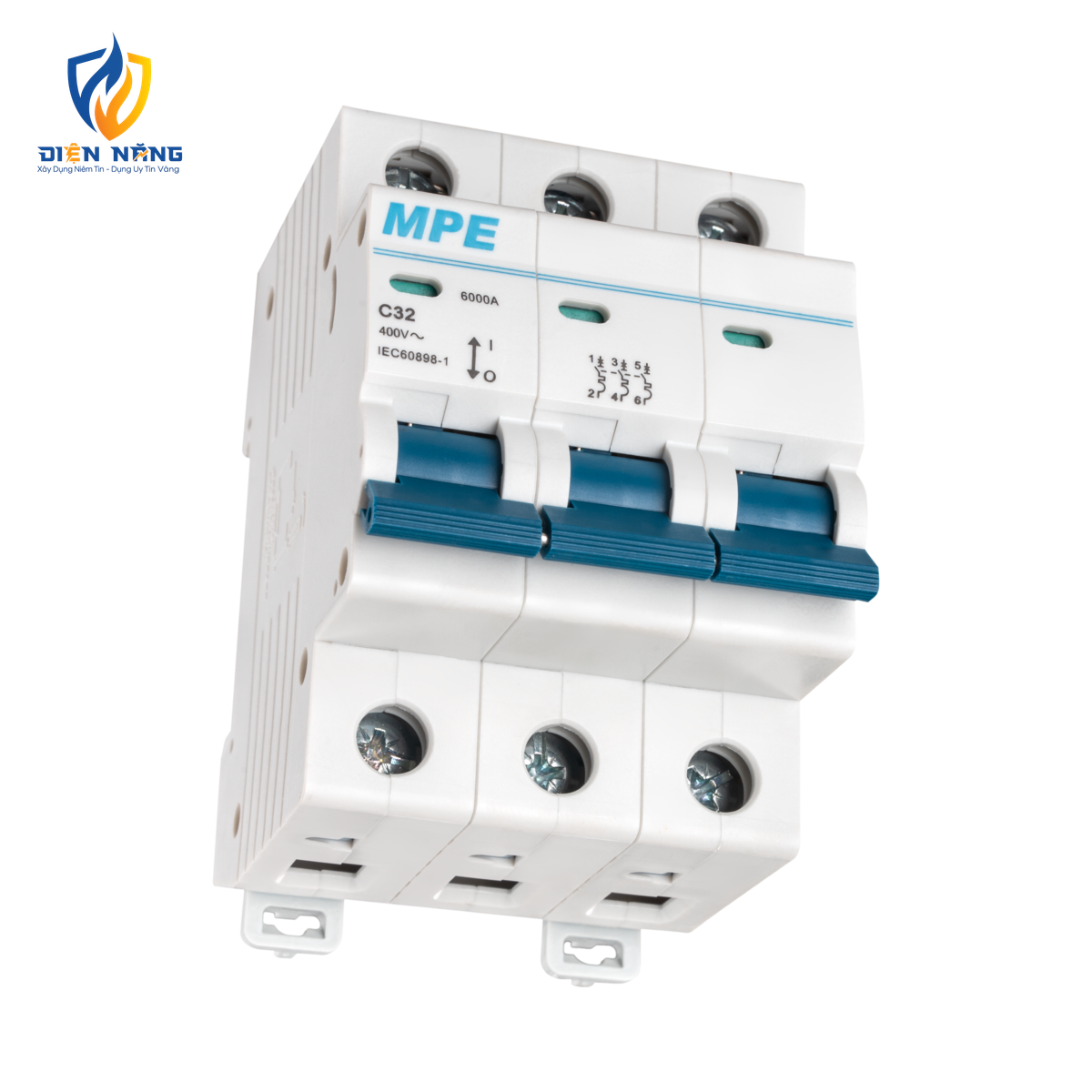Cầu dao tự động MCB 3 cực, 32A, 6kA mã MP6-C332 - anh 3