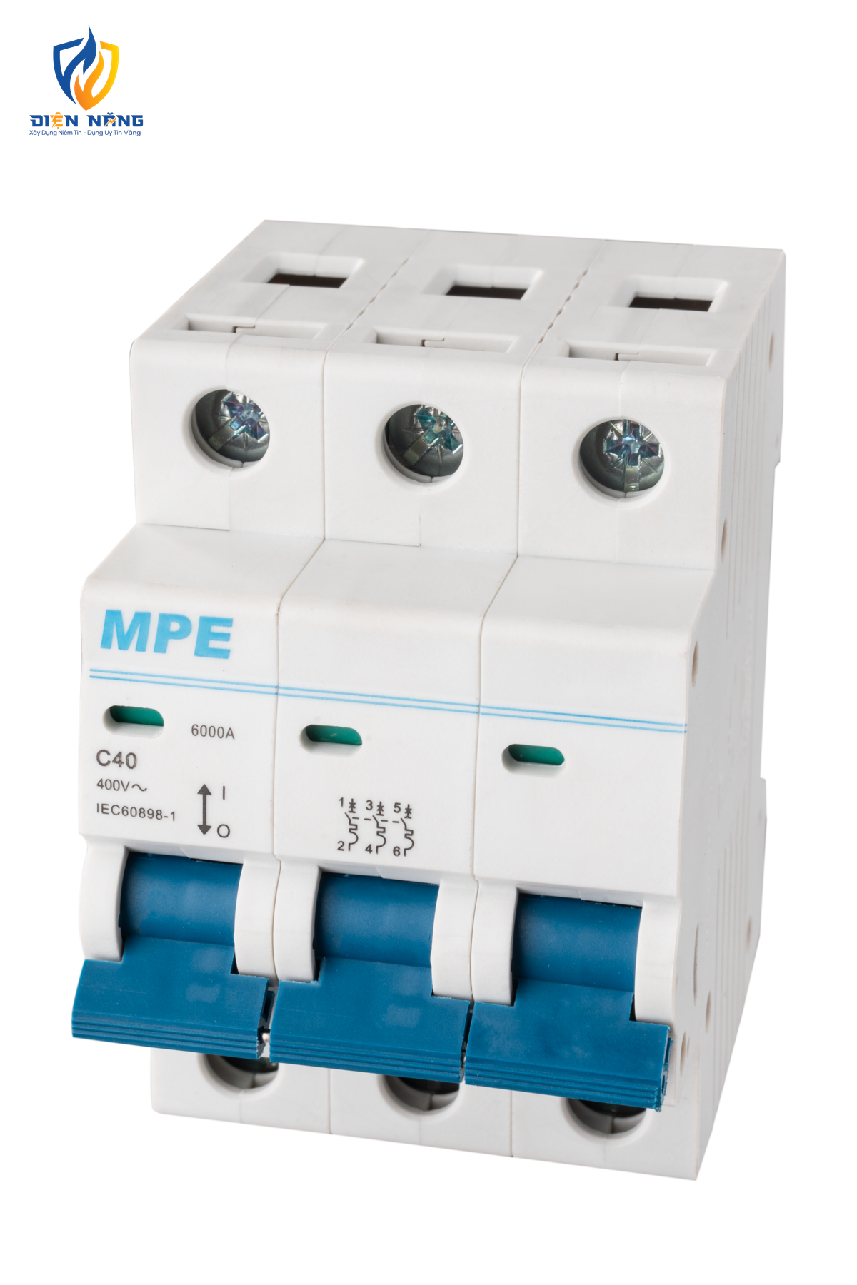 Cầu dao tự động MCB 3 cực, 40A, 6kA mã MP6-C340 - anh 2