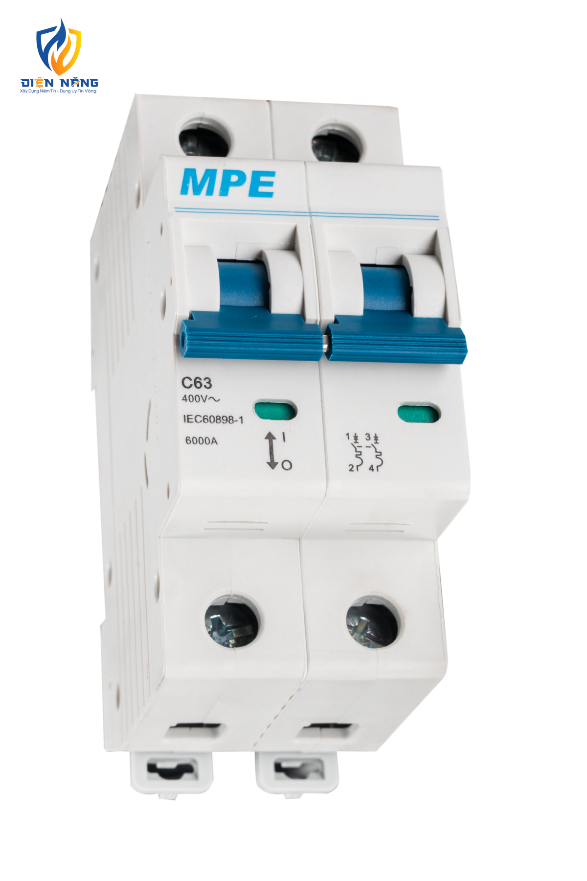 Cầu dao tự động MCB 2 cực, 63A, 6kA mã MP6-C263 - anh 3