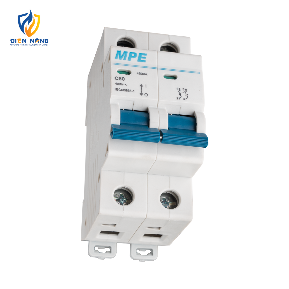 Cầu dao tự động MCB 2 cực, 50A, 4.5kA mã MP4-C250 - anh 3