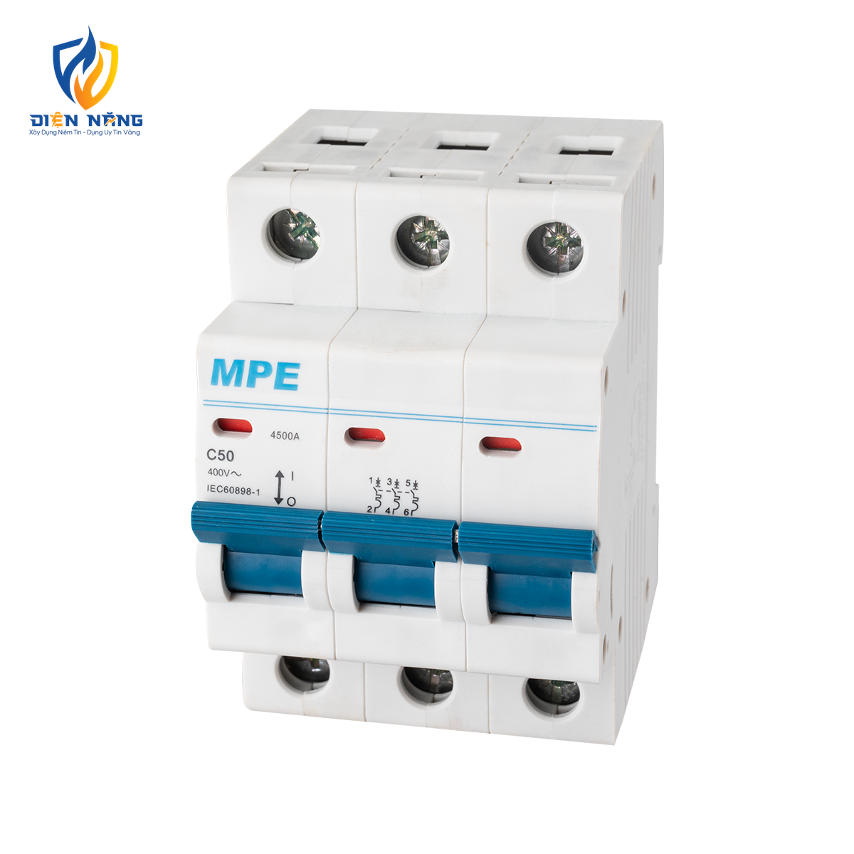 Cầu dao tự động MCB 3 cực, 50A, 4.5kA mã MP4-C350 - anh 3
