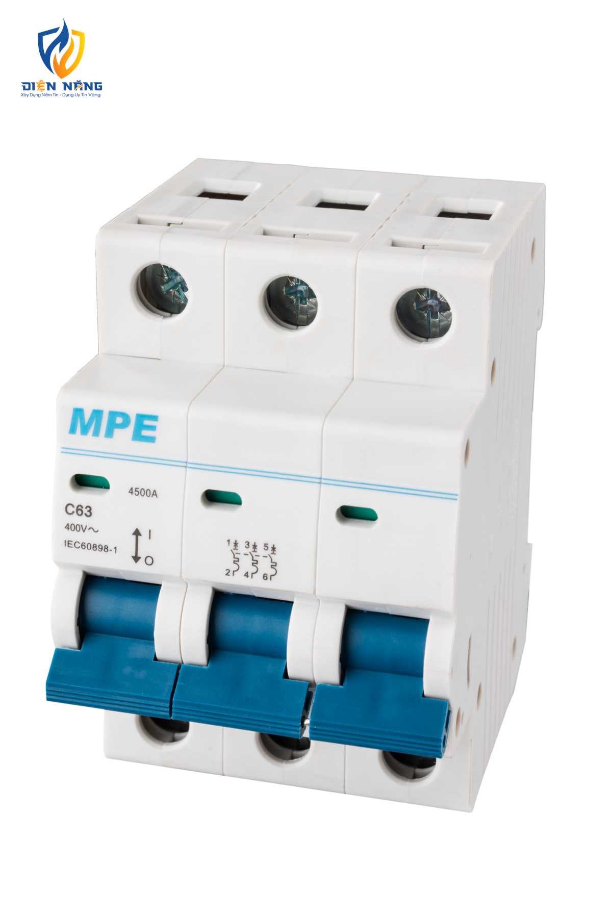 Cầu dao tự động MCB 3 cực, 63A, 4.5kA mã MP4-C363 - anh 3