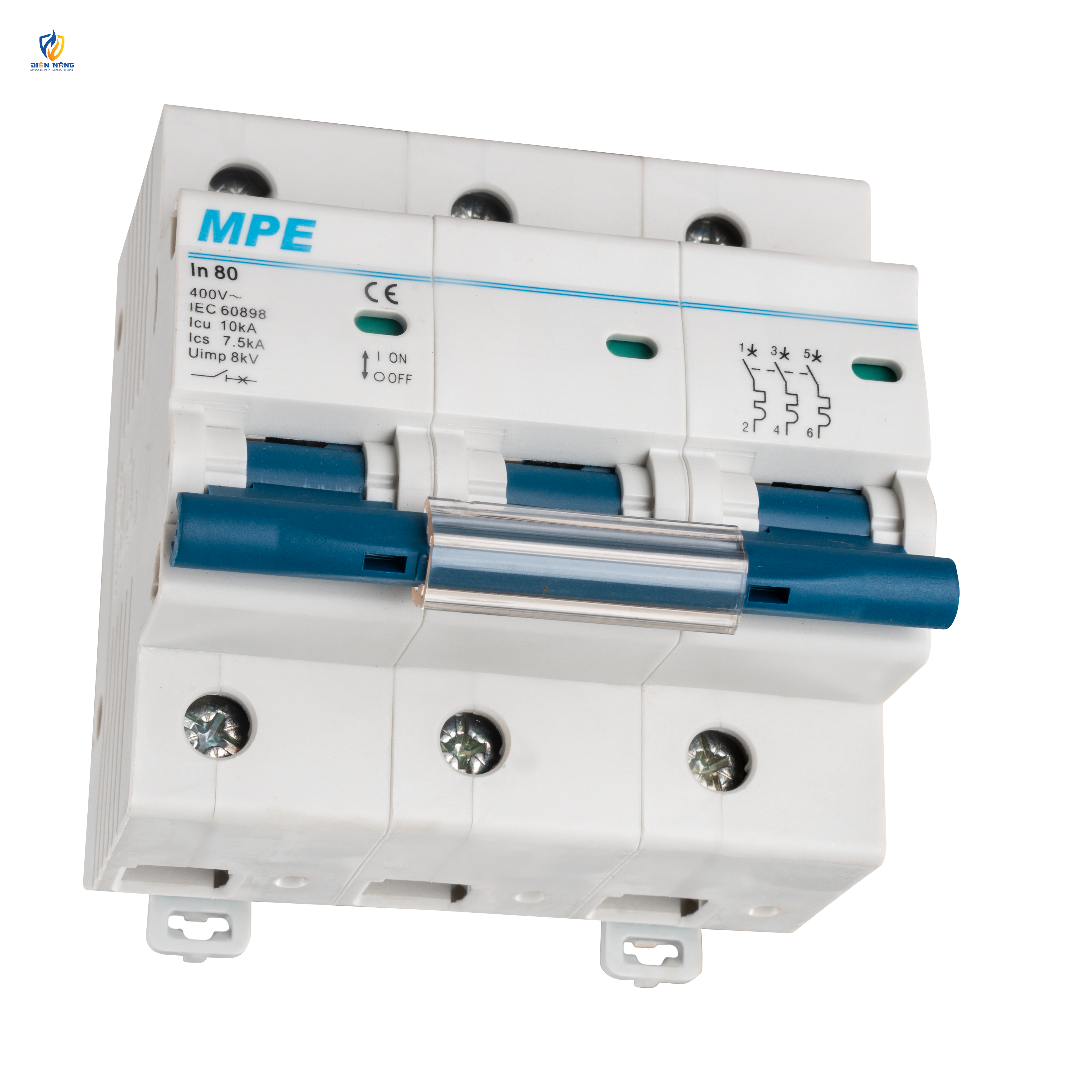 Cầu dao tự động MCB 3 cực, 80A, 10kA mã MP10-C380 - anh 3