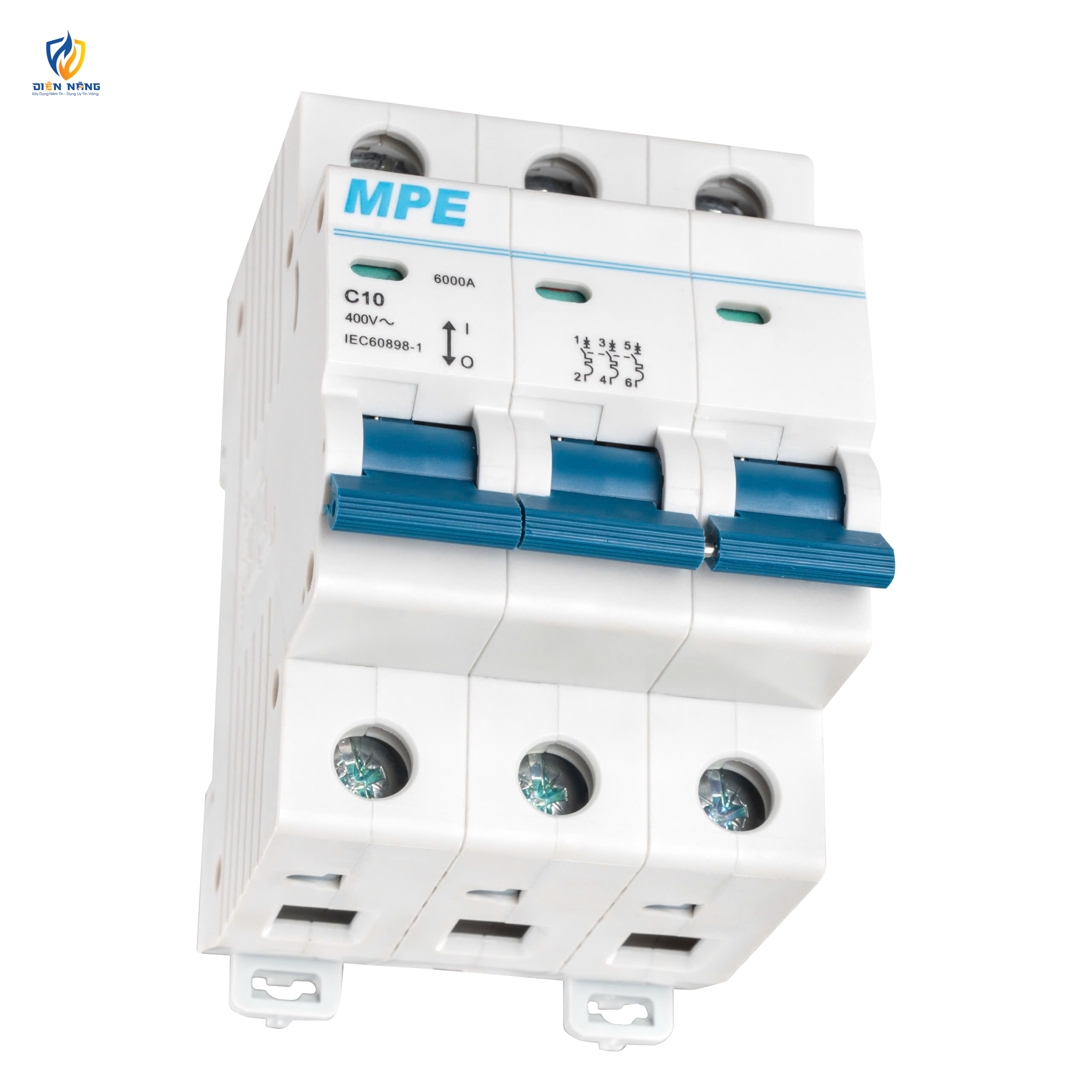 Cầu dao tự động MCB 3 cực, 10A, 6kA mã MP6-C310 - anh 2