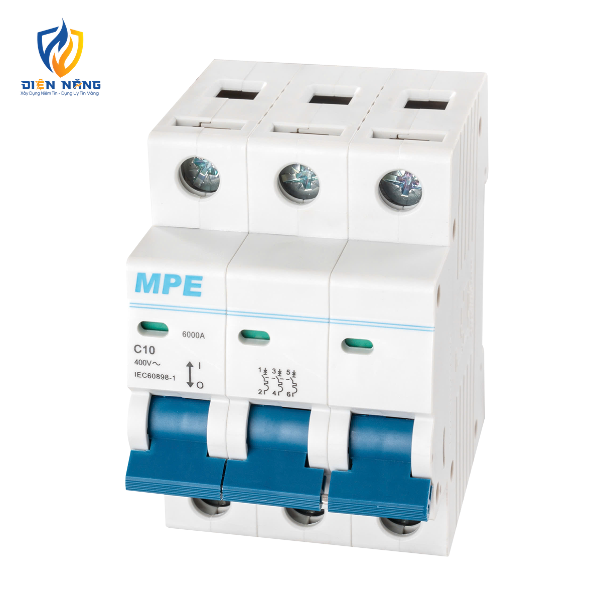 Cầu dao tự động MCB 3 cực, 10A, 6kA mã MP6-C310 - anh 3