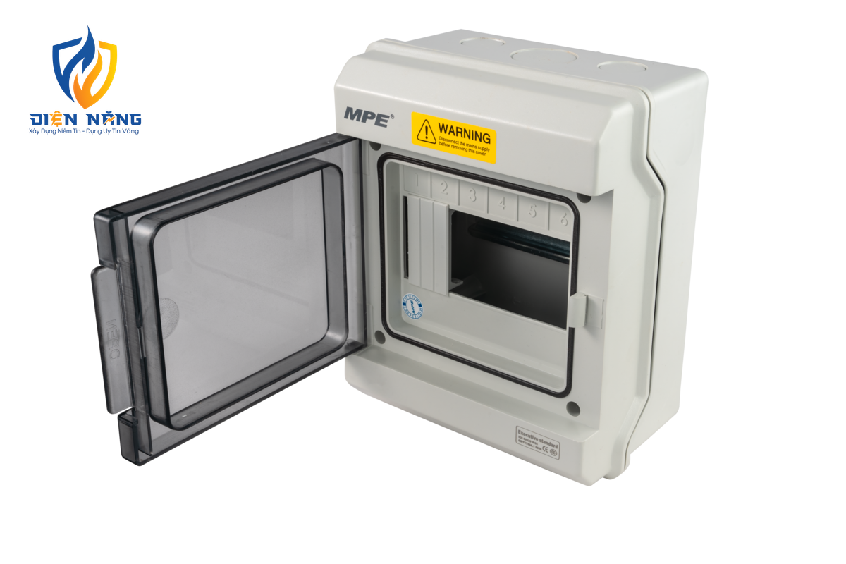 Tủ điện chống thấm IP66 chứa MCB 5-6 cực WP-6 - anh 2