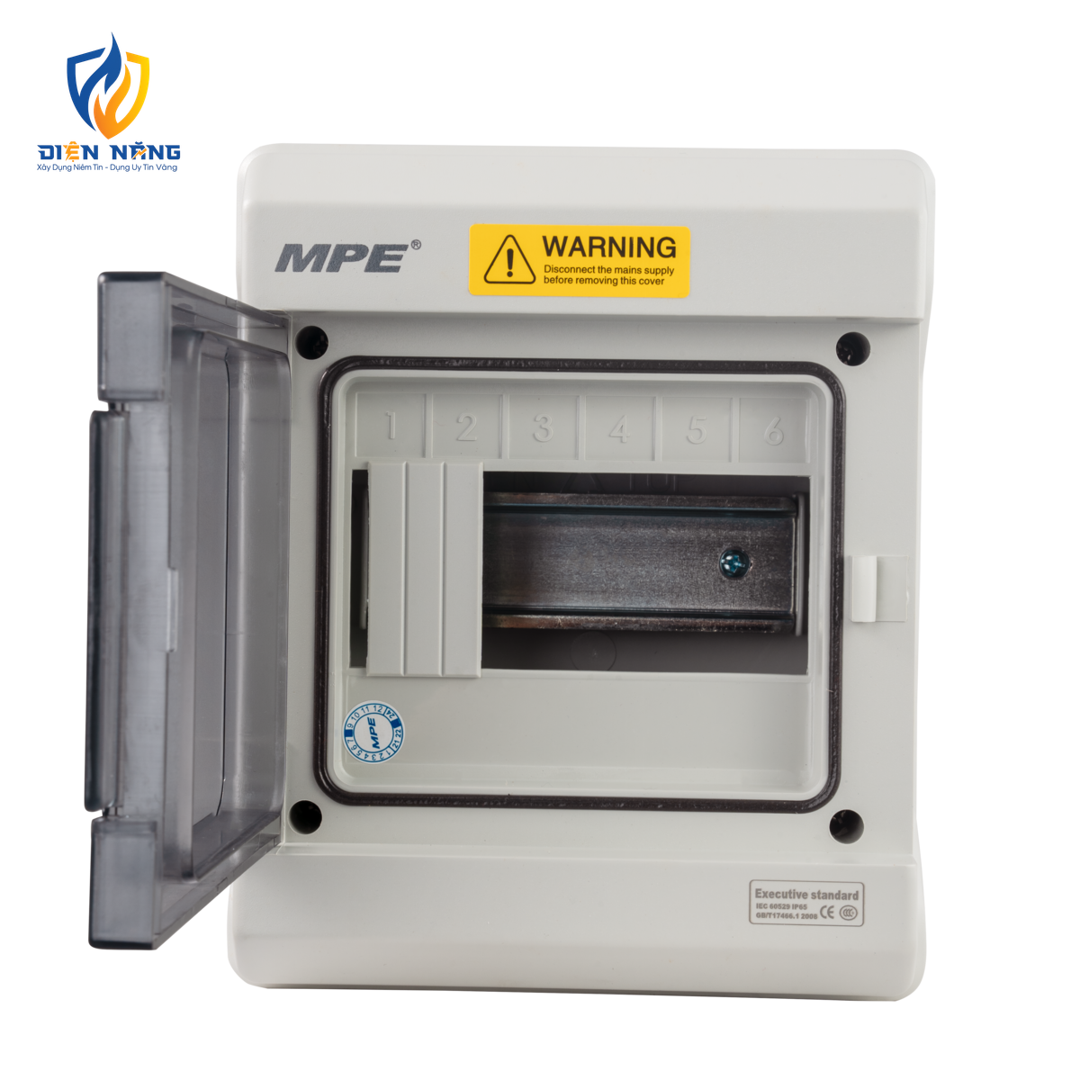 Tủ điện chống thấm IP66 chứa MCB 5-6 cực WP-6 - anh 5