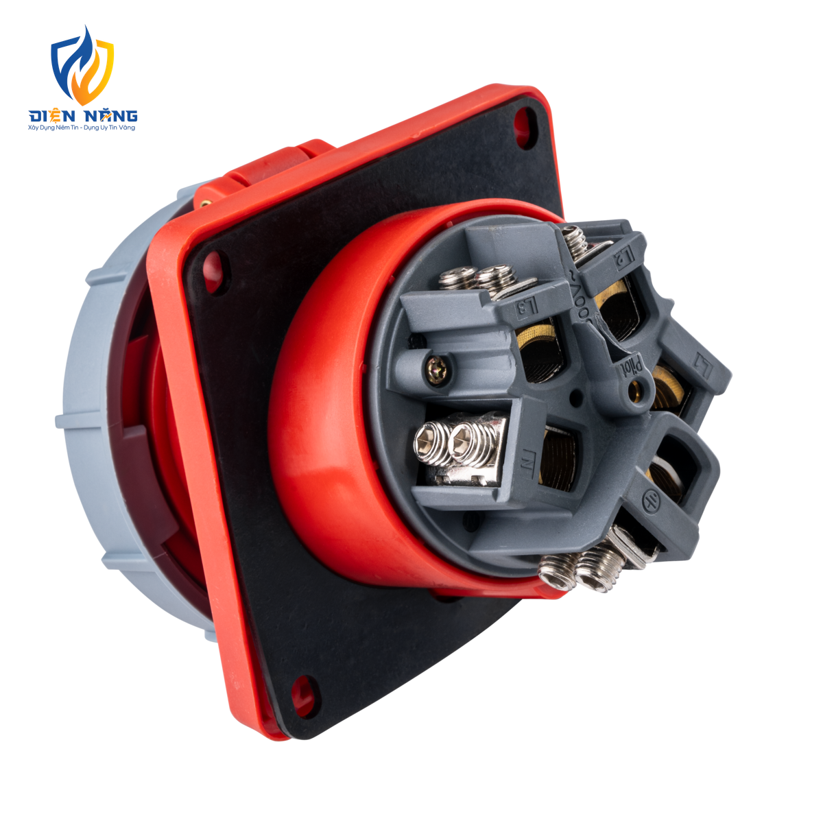 Ổ cắm loại cố định bắt trên bảng điện xéo 5 cực, 125A, IP67 mã MPN-4452 - anh 2