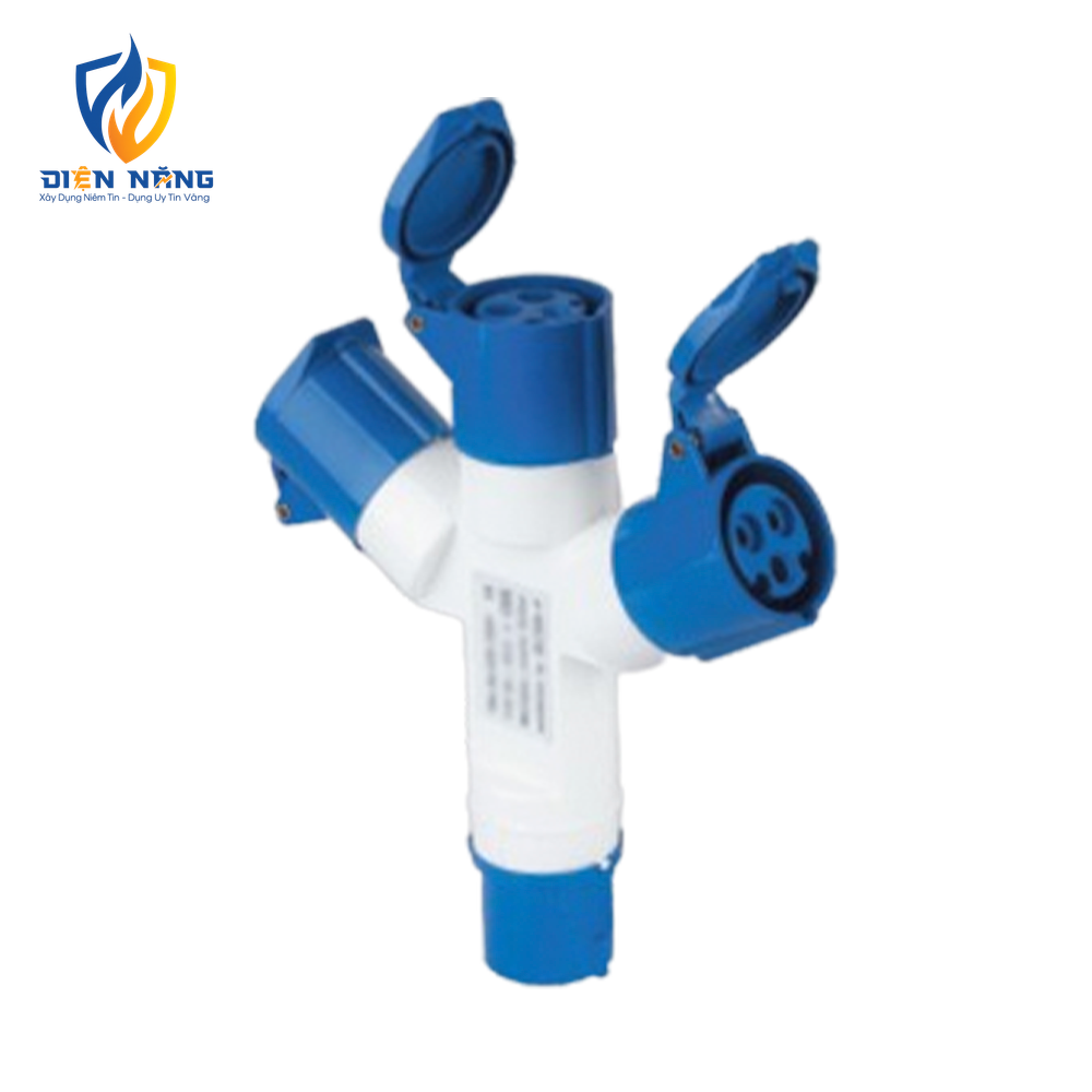 Ổ cắm di động có kẹp giữ dây 3 Connector 16A, IP44 mã MPN-1013 - anh 2