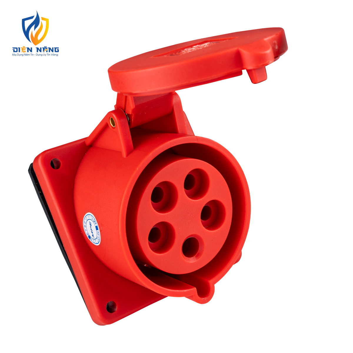 Ổ cắm loại cố định bắt trên bảng điện xéo 5 cực, 32A, IP44 mã MPN-425