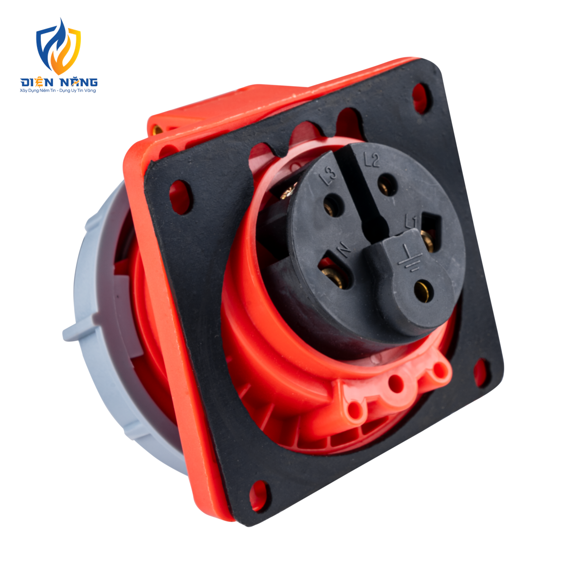 Ổ cắm loại cố định bắt trên bảng điện xéo 5 cực, 16A, IP67 mã MPN-4152 - anh 2