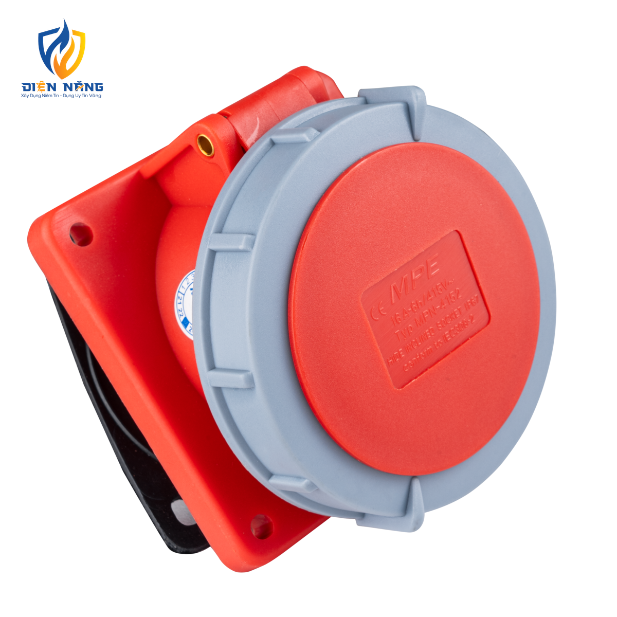 Ổ cắm loại cố định bắt trên bảng điện xéo 5 cực, 16A, IP67 mã MPN-4152 - anh 3