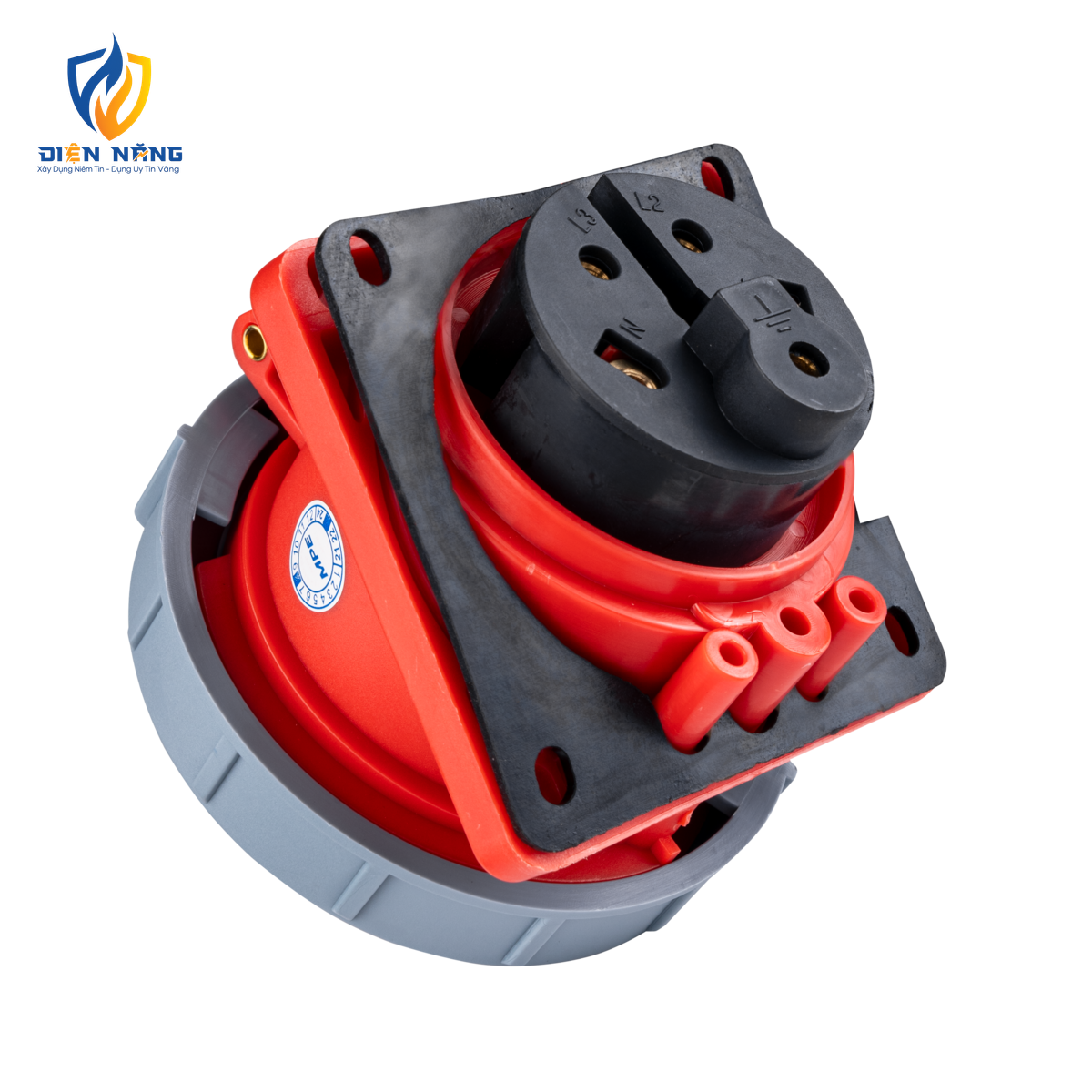 Ổ cắm loại cố định bắt trên bảng điện xéo 5 cực, 32A, IP67 mã MPN-4252 - anh 2