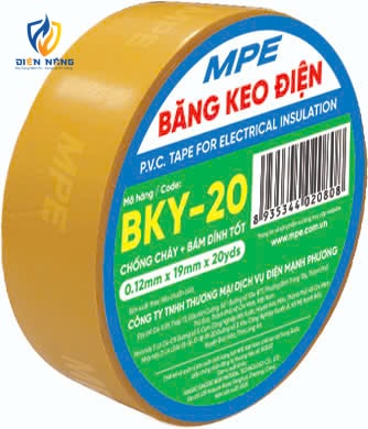Băng keo điện màu vàng (chất liệu PVC