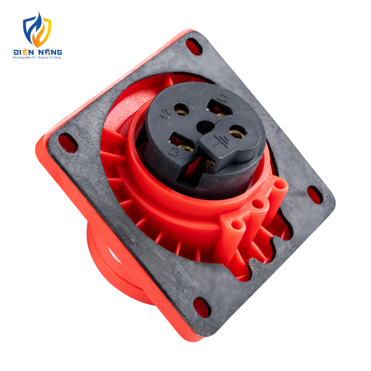 Ổ cắm loại cố định bắt trên bảng điện xéo 4 cực, 16A, IP44 mã MPN-414 - anh 3