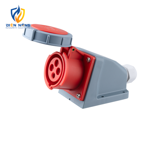 Ổ cắm cố định bắt trên tường 4 cực, 16A, IP67 mã MPN-1142