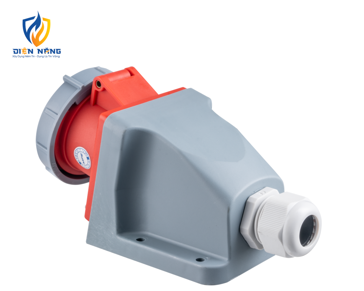 Ổ cắm cố định bắt trên tường 4 cực, 16A, IP67 mã MPN-1142 - anh 3
