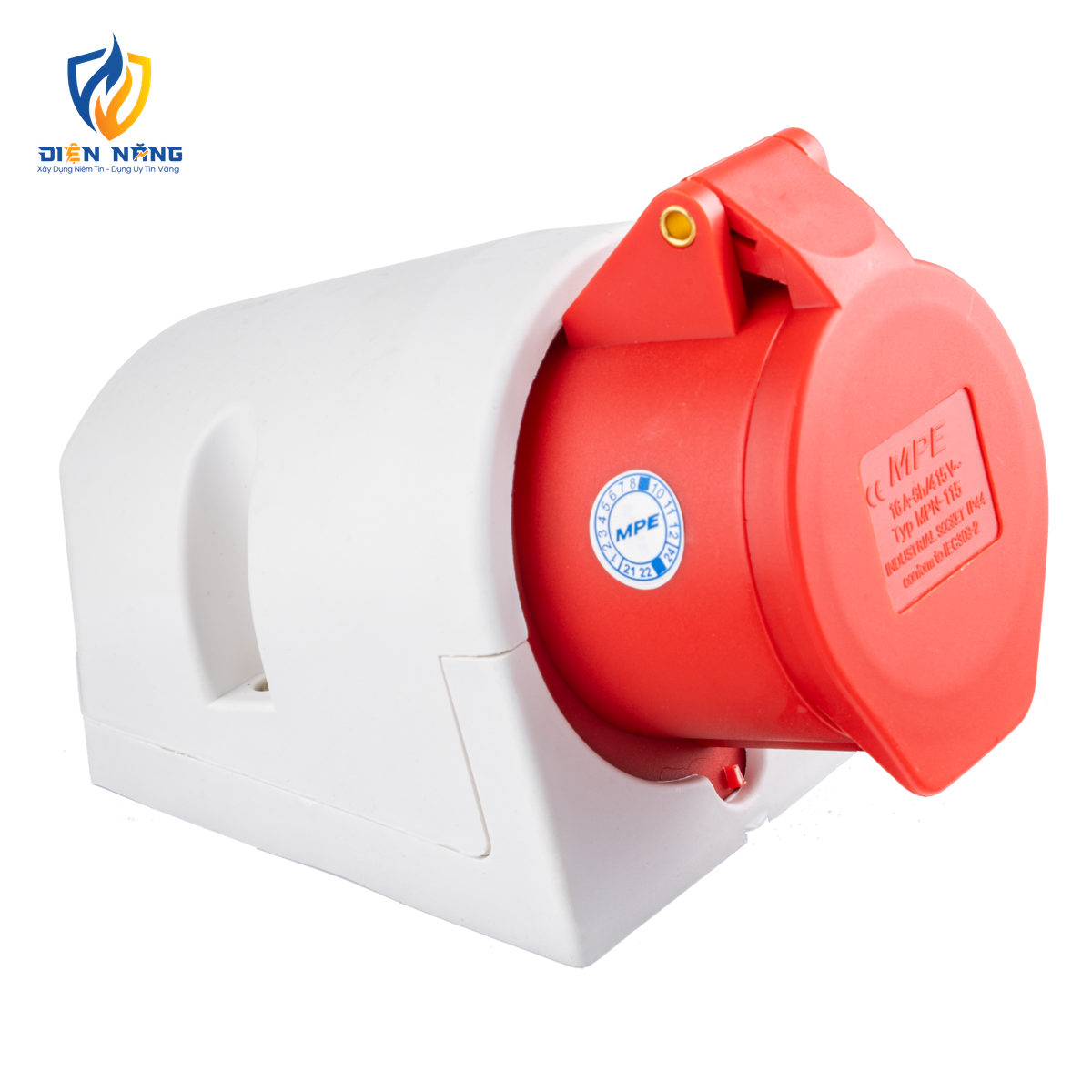 Ổ cắm cố định bắt trên tường 5 cực, 16A, IP44 mã MPN-115 - anh 3